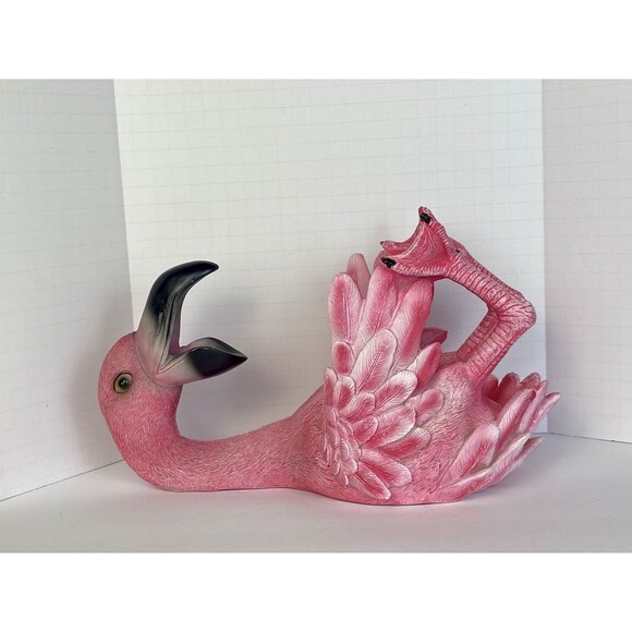 Flirty Flamingo Wine Bottle Holder Bar Table Shelf Decoration Beachy - Picture 5 of 12